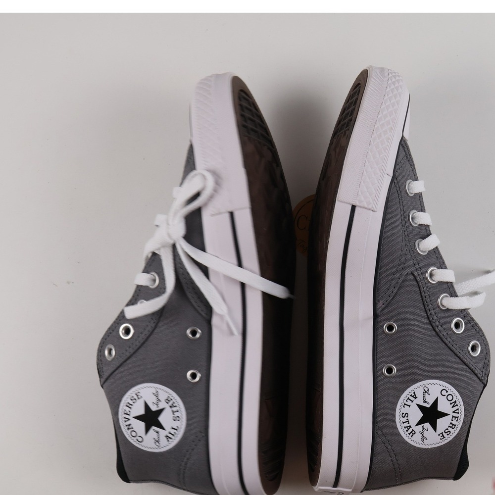 Converse Sneakers Chuck Taylor Malden Street Mid Gray Canvas 8.5 NEW